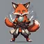 Placeholder: Ginsetsu, Great Fox in Vector game art style