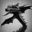 Placeholder: black dragon, dragon portrait, portrair, dragon head, dragon face, big eyes, smile, dragon with fathers, happy, 8k resolution, high-quality, fine-detail, fantasy, incredibly detailed, ultra high resolution, 8k, complex 3d render, cinema 4d