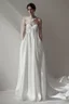 Placeholder: white greek wedding dress Photorealistic