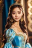 Placeholder: Chou Tzuyu from Twice girlband, 20 years old, sky blue medieval dress with golden medium Lace sleeve ((8k, best quality, masterpiece:1.3)),(realistic, photo-realistic:1.1), (picture-perfect face), (Highly detailed:0.1),flawless, clean, RAW photo:1.3,subsurface scattering,ultra detailed,extremely detailed face,(skin texture),perfect face, beautiful face, (beautiful eyes),((dark brown hair)), ((korean face))