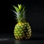 Placeholder: An attractive pineapple posing, supermodel, fruit