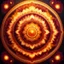 Placeholder: Hyper Realistic Glowing-Golden-With-Orange-Yellow-&-Maroon Mandala.