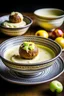 Placeholder: Moroccan Date and Nut Balls Accompanied by Sugar-Free Vanilla Custard