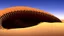 Placeholder: In the desert in the dunes a large sandworm full screen, concept art