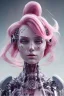 Placeholder: cyborg, pink hair, seven , perfekt eye, real, dream