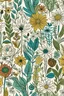 Placeholder: Various flower patterns and botanical illustrations