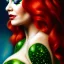 Placeholder: Ultra detailed fullbody Portrait in oil on canvas of busty Poison Ivy villain,extremely detailed digital painting,extremely detailed face,crystal clear Big eyes, mystical colors ,perfectly centered image, perfect composition, rim light, beautiful lighting,masterpiece,8k, stunning scene, raytracing, anatomically correct, in the style of robert e howard and Ken Kelley and Ohrai Noriyoshi and Simon Bisley and tomzj1