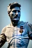 Placeholder: Ultra Realistic image, roman sculpture, white marble material, Lionel Messi, Laurel leaves wreath, miguel angel style, chisel style, emperador, waist up portrait, ultra hd, perfect texture, epic, celestial, cinematic lighting, God light, god rays, 4k resolution, smooth details, ornate details, soft lighting, unreal engine 5, low relief, marble background.