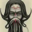 Placeholder: Vampire with yellow eyes with Cthulhu tentacle beard grey skin and vampire fangs and vampire bat nose as a Russian Orthodox