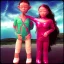 Placeholder: Boy alien and girl alien