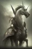 Placeholder: unicorn , dystopian surrealism, fantasy, hdr, demonic, dark art