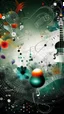 Placeholder: jazz music fusion with scientific details and universal background with musical notes like flowers