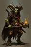 Placeholder: a goblin shaman, humanoid, fantasy, bandit