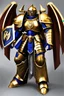 Placeholder: warhammer, space marine, lost legion, dragon legion, dragon warrior, fan art, dragon armor, dragon helmet, golden armor, armor with scale, second legion emblem, helmet details, bolter