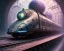 Placeholder: stunning hyperdetailed futuristic train; meticulously hyperdetailed train :: beautiful natural lighting :: fantasy mixed media :: by Ian Miller By Android Jones By James Jean digital painting, digital illustration, extreme detail, digital art, 4k, ultra hd