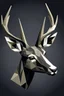 Placeholder: Geometric deer face side