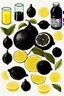 Placeholder: a drawing of a black lemon, black flesh and black juice