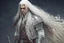 Placeholder: A white masculine human with long white hair. A Lot of Battle Scars. Full body. Blakc Military Outfit. HD