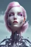 Placeholder: cyborg, pink hair, sexy, perfekt, real, dream