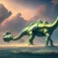 Placeholder: titanosaur beach detailed, RTX, fantasy, 8K