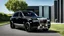 Placeholder: A (((Super Black Rolls-Royce Cullinan))) featuring a luxurious interior, advanced technologies, and a sleek body kit designed by MANSORY, exuding an air of sophistication and power