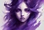 Placeholder: abstract girl art purple eyes