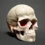 Placeholder: 3d crystal skull portrait, simmetric eyes, ambient, ultra realistic photo, unreal engine, paloroid, 100mm --aspect ratio 1:1