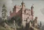 Placeholder: A grayish pink castle painted by Giovanni Battista Sassi