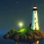 Placeholder: low poly scenery lighthouse by night