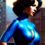 Placeholder: Drawing of beautiful face,'beautiful,Busty fit Sexy Vault Woman- Fallout 4 ',intense stare, ancient blue skintight suit, balanciaga fashion clothe painting by gaston bussiere, greg rutkowski, yoji shinkawa, yoshitaka amano, tsutomu nihei, donato giancola, tim hildebrandt,KyuYong Eom,Ren Wei Pan Oil on canvas, cinematic composition, extreme detail,fit full head inside picture,16k