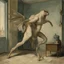 Placeholder: a chimera in a subliminal room, a chimera in a subliminal room, depicted by balthus