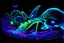 Placeholder: black light art neon colors cute sleeping fairy