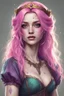 Placeholder: Grunge princess bard with dyed hair