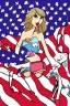 Placeholder: Taylor Swift as president of the US cartoony