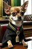 Placeholder: picture of a chiwawa dog being the president of Mexico