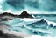 Placeholder: ocean watercolor high contrast