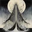 Placeholder: Divorced from reality metaphysical unholy roller, Willi Baumeister and Kay Nielsen and Stephen Gammell deliver a dark surreal masterpiece, icy rich colors, sinister, creepy, sharp focus, dark shines, asymmetric