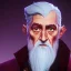 Placeholder: Portrait of a 30 year old warlock like Albus Dumbledore, Gandalf, Merlin, Sherlock Holmes and Mary Poppins