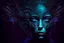 Placeholder: surreal portrait dark psychedelic horror cybernetic dreamlike