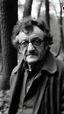 Placeholder: Kurt Vonnegut in the woods