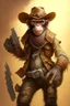 Placeholder: bounty hunter monkey cowboy with 2 pistols