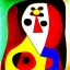 Placeholder: portrait of a woman joan miro style