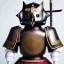 Placeholder: beautiful smooth realistic Japanese samurai crow robot body, run, cat aye, extremely sharp detail, finely tuned detail, ultra high definition, 8 k, unreal engine 5, ultra sharp focus, accurate sword wings, dark cosmos background