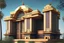 Placeholder: Grand scale Indian Architecture modern futuristic, inspired by hindu Architecture