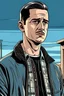 Placeholder: G Eazy, create a Gta Vector Comic style scene
