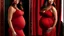 Placeholder: Gina Rodriguez Curvaceous and radiant physique Fiery red locks frame her face Elegant flowing maternity gown Maternal glow and resilience Bust size: 38 inches Subtle yet confident expression German teenager in transformation Heavily pregnant silhouette Tenderness in her curves Unexpected beauty in resilience Comfortable and harmonious attire Bathwater backdrop signifies change Youthful grace with maternal strength Roundness of the burgeoning belly Maternity elegance in transformation Cascading r