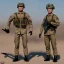 Placeholder: G.I. Joe toy doll army soldier Donald Trump face, guns ,boots, helmet