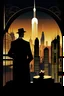 Placeholder: The cover depicts a stylized Art Deco skyline of New York City at dusk, with towering skyscrapers and twinkling lights, evoking the grandeur and glamour of the Jazz Age. In the foreground, a silhouette of Jay Gatsby is seen gazing towards the distant city, his enigmatic figure symbolizing the elusive American Dream and the pursuit of wealth and success.