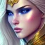 Placeholder: gold man, beautiful, soft, bue eyes, hight definition skin,blue eyes,sparkling makeup, very long blond hair, fairy style , highly detailed body, sun light, 4K, RAW, depth of field,high contrast,realistic