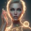 Placeholder: blonde pretty yoga artist, hand stand, maze background , levitated lab equipment, 4k, Highly Detailed, Masterpiece, perfect eyes, Digital Illustration, Cinematic Lighting, Realistic, Sharp Focus, Centered, Beautifully Lit, Bioluminescent by Stanley Artgerm Lau